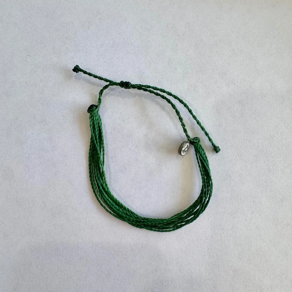 Pura Vida Green String Bracelet